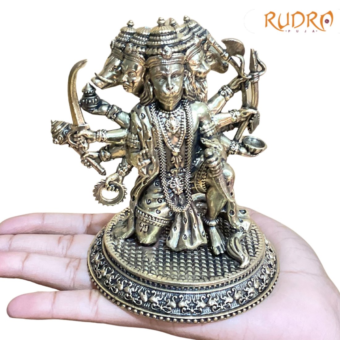 Superfine Panchmukhi Hanuman Brass Idol 4.75 Inch 2 Panchmukhi-Hanuman-Brass-Idol-4.75-Inch-Fp-C.jpg