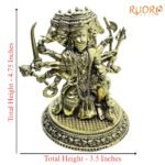 Superfine Panchmukhi Hanuman Brass Idol 4.75 Inch 7 Panchmukhi-Hanuman-Brass-Idol-4.75-Inch-Rp-C.jpg