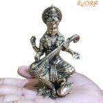 Superfine Saraswati Idol Brass - 3.75 Inches - ( 214 Grams ) 9 Saraswati Idol Brass - 3.75 Inches - ( 214 Grams )