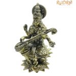Superfine Saraswati Idol Brass - 3.75 Inches - ( 214 Grams ) 7 Saraswati Idol Brass - 3.75 Inches - ( 214 Grams )