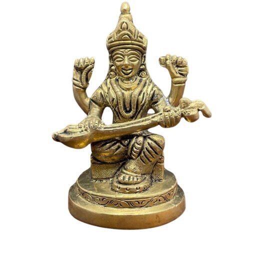 Saraswati Idol In Brass