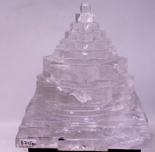 Big Size Crystal Sphatik Shree Yantra 9 Inch