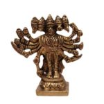 Panchmukhi Hanuman Brass Statue 3.5 inch