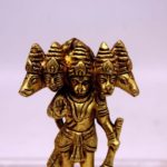 Panchmukhi Hanuman Brass Idol 4 Inch