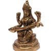 Saraswati Brass Statue 4 Inch