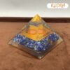 Amethyst Orgonite Pyramid With Shree Yantra