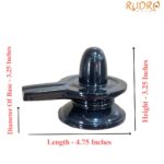 Black Jade Shivling - 3.25 Inches - ( 563 Gram )