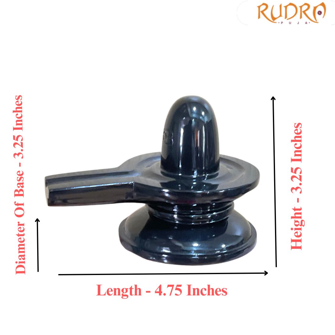 Black Jade Shivling - 3.25 Inches - ( 563 Gram )