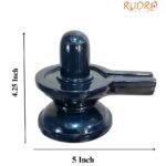 Black Jade Shivling - ( 802 Gram ) - 4.25 Inch