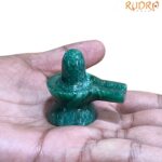 Green Jade Shivling - 1.5 Inches - (43 Grams)