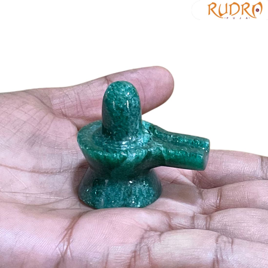 Green Jade Shivling - 1.5 Inches - (43 Grams)
