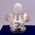 Sphatik Silver Shivling (5.5)