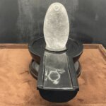 Sphatik Lingam With Black Jade Base 8 Inches 4143 Grams MP C