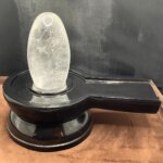 Sphatik Lingam With Black Jade Base 8 Inches 4143 Grams Rp C
