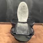 Sphatik Lingam With Black Jade Base 8 Inches 4143 Grams Up C