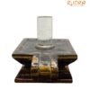 Sphatik Lingam With Tiger Eye Base 4 Inch - 1270 Grams