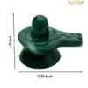 Green Jade Margata Shivlingam - 1.75 Inch ( 82 Gram )
