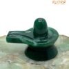 Green Jade Margata Shivlingam - 1.75 Inch ( 82 Gram )