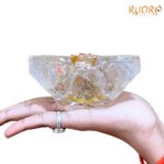 Mahavir swami Sphatik Crystal idol 5.25 Inches
