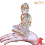 Mahavir swami Sphatik Crystal idol 5.25 Inches