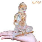 Mahavir swami Sphatik Crystal idol 5.25 Inches