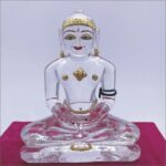 Mahavir Swami Sphatik Crystal Idol (5.25&Quot;)