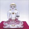 Mahavir swami Sphatik Crystal idol 4.5