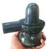 Green Jade Markatha Shivling 6 Inch ( 2375 Gm)