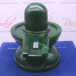 Green Jade Markatha Shivling 6 inch