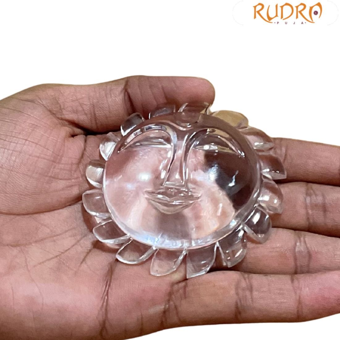 Crystal Sphatik Surya - 3 Inches - ( 115 Gram ) 3 Crystal Sphatik Surya - 3 Inches - ( 115 Gram )