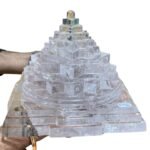 Big Crystal Shree Yantra - 8 by 9 Inches - (8704 Grams)
