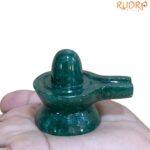 Green Jade Shivling - 2 Inches - ( 98 Grams )