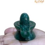 Green Jade Shivling - 2 Inches - ( 98 Grams )