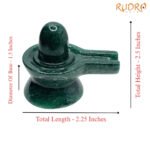 Green Jade Shivling - 2.25 Inch ( 98 Gram ).Jpg
