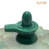 Green Jade Shivling - 2.25 Inch ( 98 Gram )