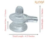 Sphatik Ka Shivling Original (440 Grams ) - 3.50 Inches