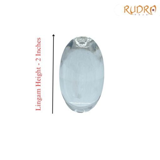 Certified Sphatik Lingam 2.25 inches (54 Gm)