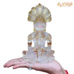 Exclusive Jain Parshwanathji Idol in Sphatik ( Crystal ) 7 inch