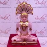 Jain Parshwanathji Idol In Rose Quartz