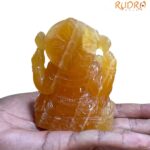 Yellow Jade Ganesh Idol - 4 Inches - (390 Gram)