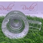 (Aa Quality) Carved Transparent Sphatik Shivling 3.75 Inches 612 Grams