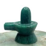 Green Jade Shivling - 2.75 Inch ( 160 Gram )