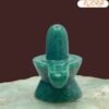 Green Jade Shivling - 2.75 Inch ( 160 Gram )