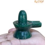 Green Jade Shivling - 2.75 Inch - ( 167 Grams )
