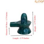 Green Jade Shivling - 2.75 Inch - ( 167 Grams )