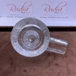 (Aa Quality) Carved Transparent Sphatik Shivling 3.75 Inches 612 Grams