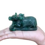 Green Margatha Nandi 2 inches (243 Grams)