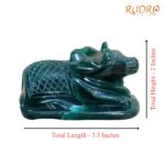 Green Margatha Nandi 2 inches (243 Grams)