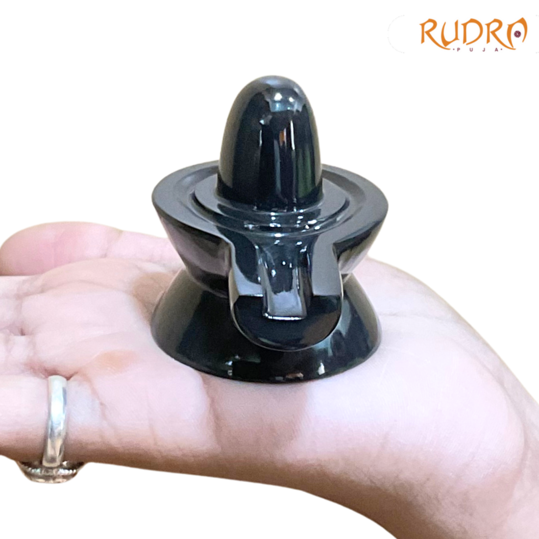 Black Jade Shivling - 132 Grams - (2 Inch)