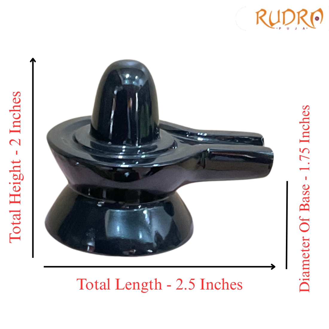 Black Jade Shivling - 132 Grams - (2 Inch)